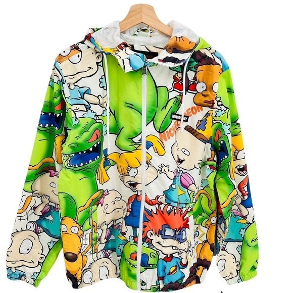 MEMBERS ONLY x NICKELODEON “ Rugrats Zip Up Hooded Jacket Size M NEW - Picture 2 of 8